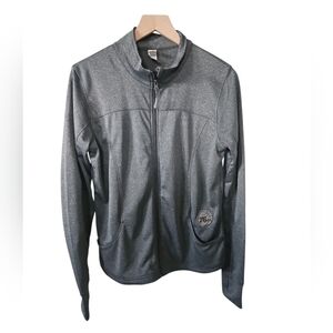 Philadelphia 76ers Womens Large Zip Up Lightweight Jacket Gray